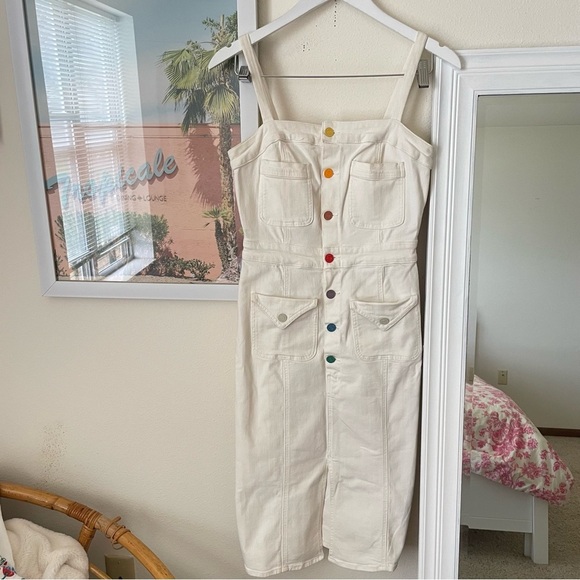 Mother Denim To The Point Dress in Taste the Rainbow - Picture 5 of 12